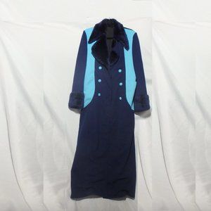 Custom Long Blue Pimp Coat